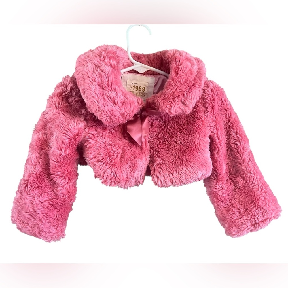 Hostess Pick 🥳☄️Pink Faux Fur Cropped Jacket